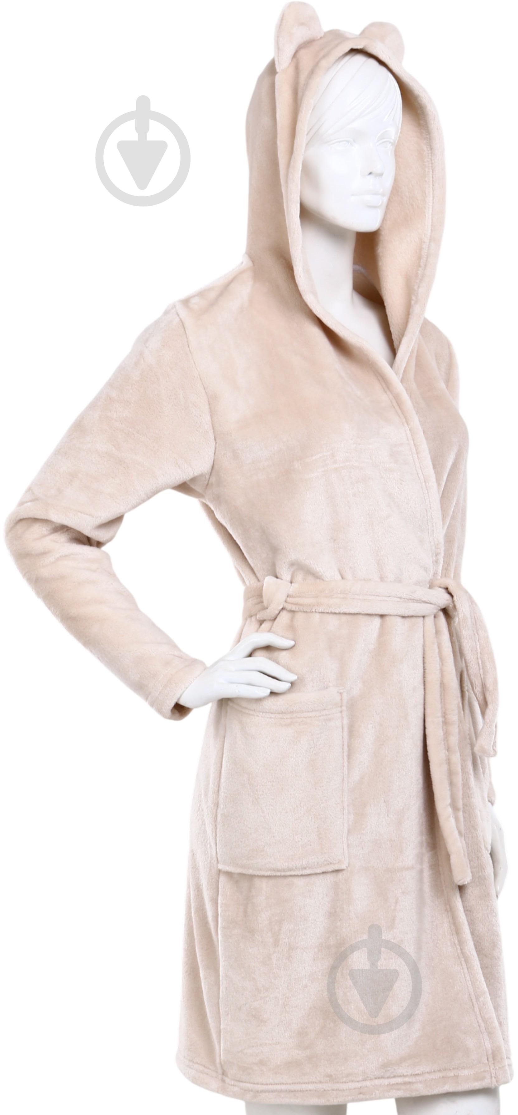 Халат La Nuit мікрофібра TAPIOCA в упаковці р. L бежевий - фото 4