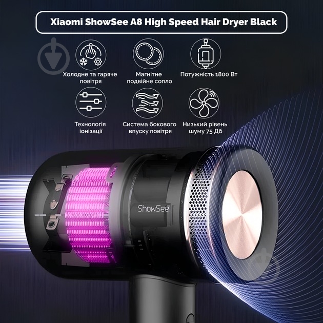 Фен ShowSee A8-B - фото 8