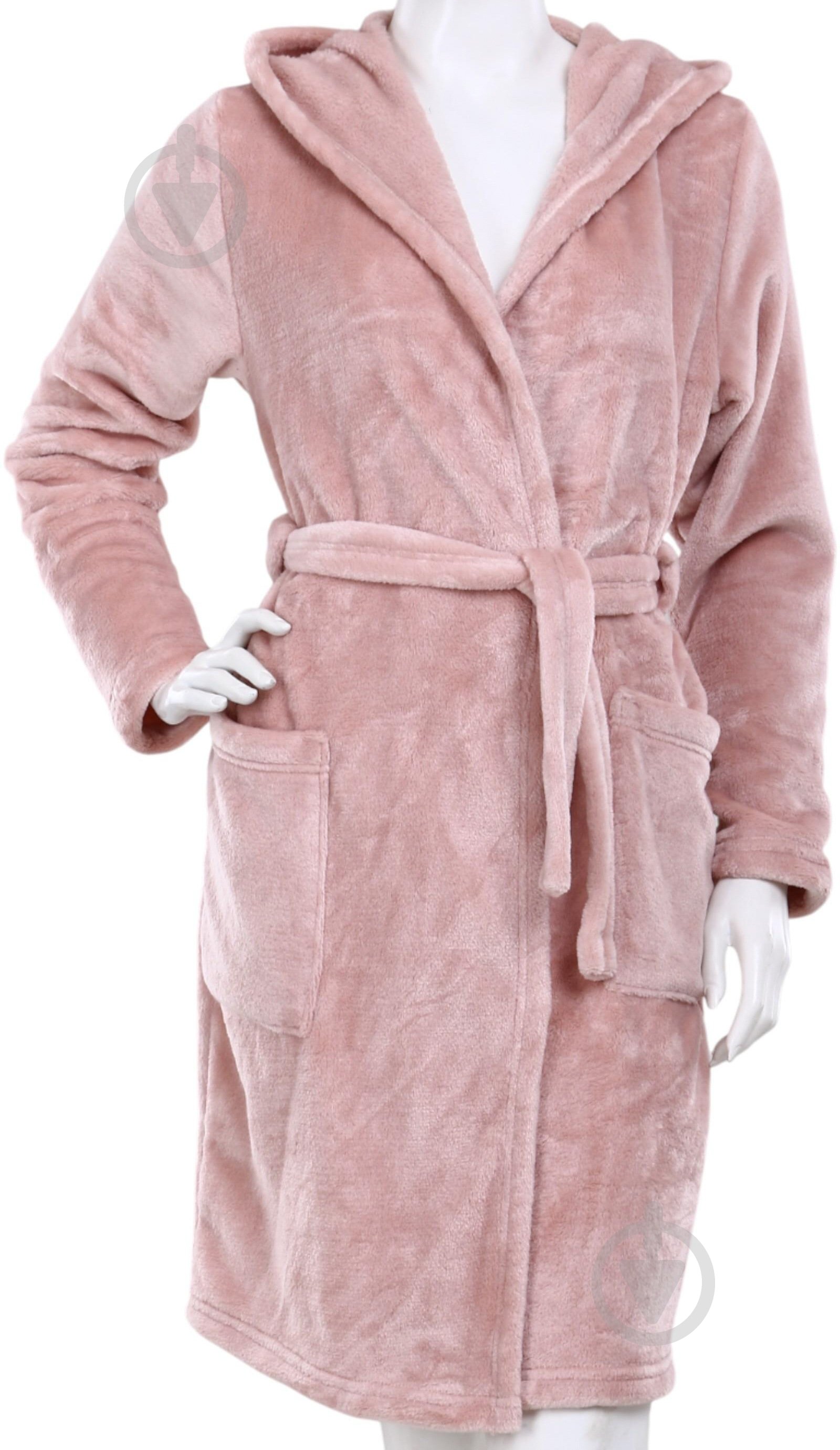 Халат La Nuit микрофибра ROSE SMOKE в упаковке р. ХS розовый - фото 1