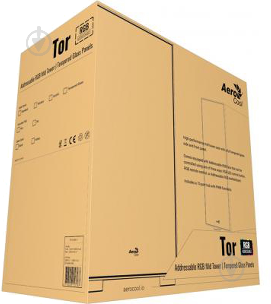 Корпус AeroCool Tor ARGB Tempered Glass Black (TOR RGB TG) - фото 10