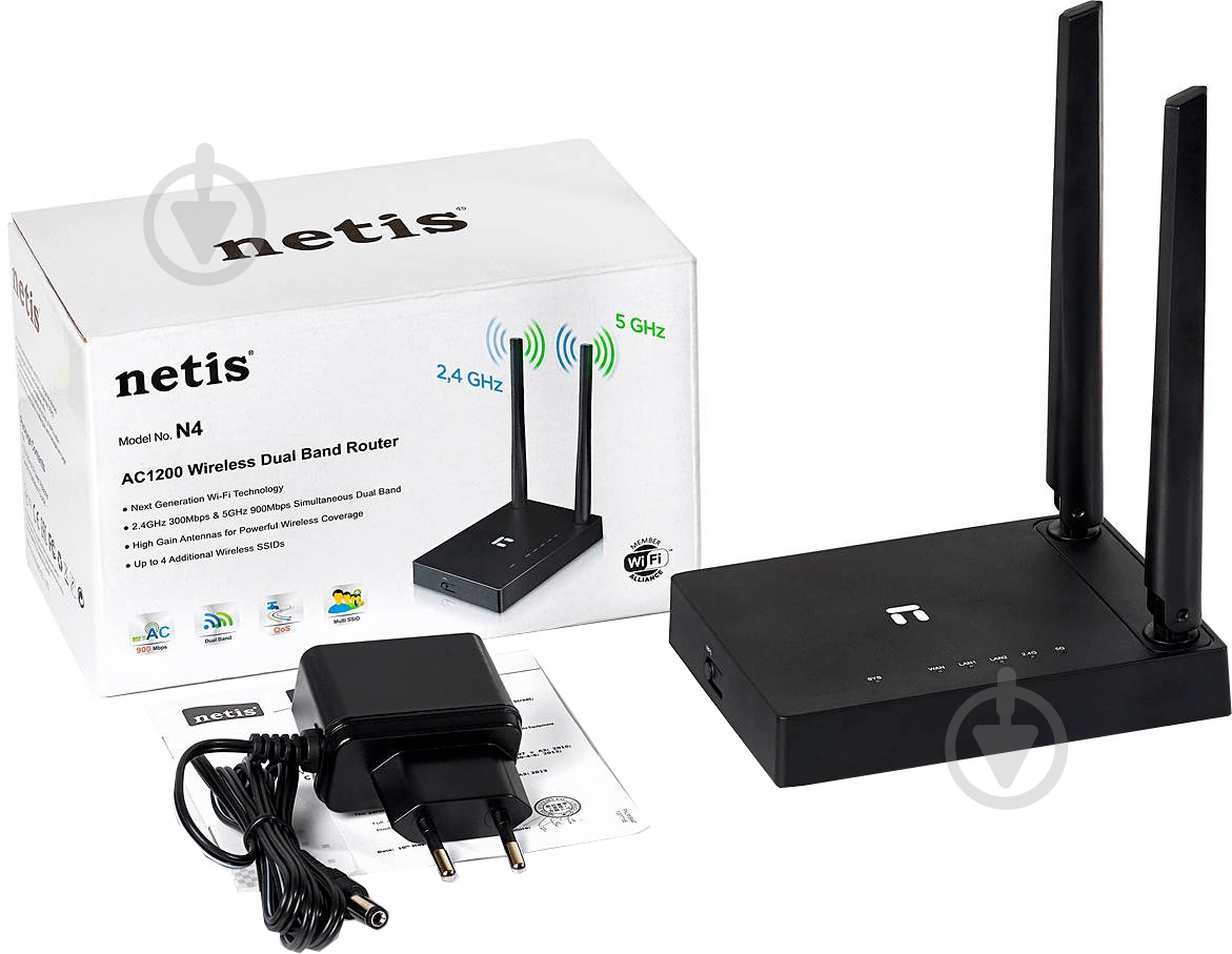 Маршрутизатор Netis N4 OEM AC1200 - фото 7 Маршрутизатор Netis N4 OEM AC1200 - фото 7