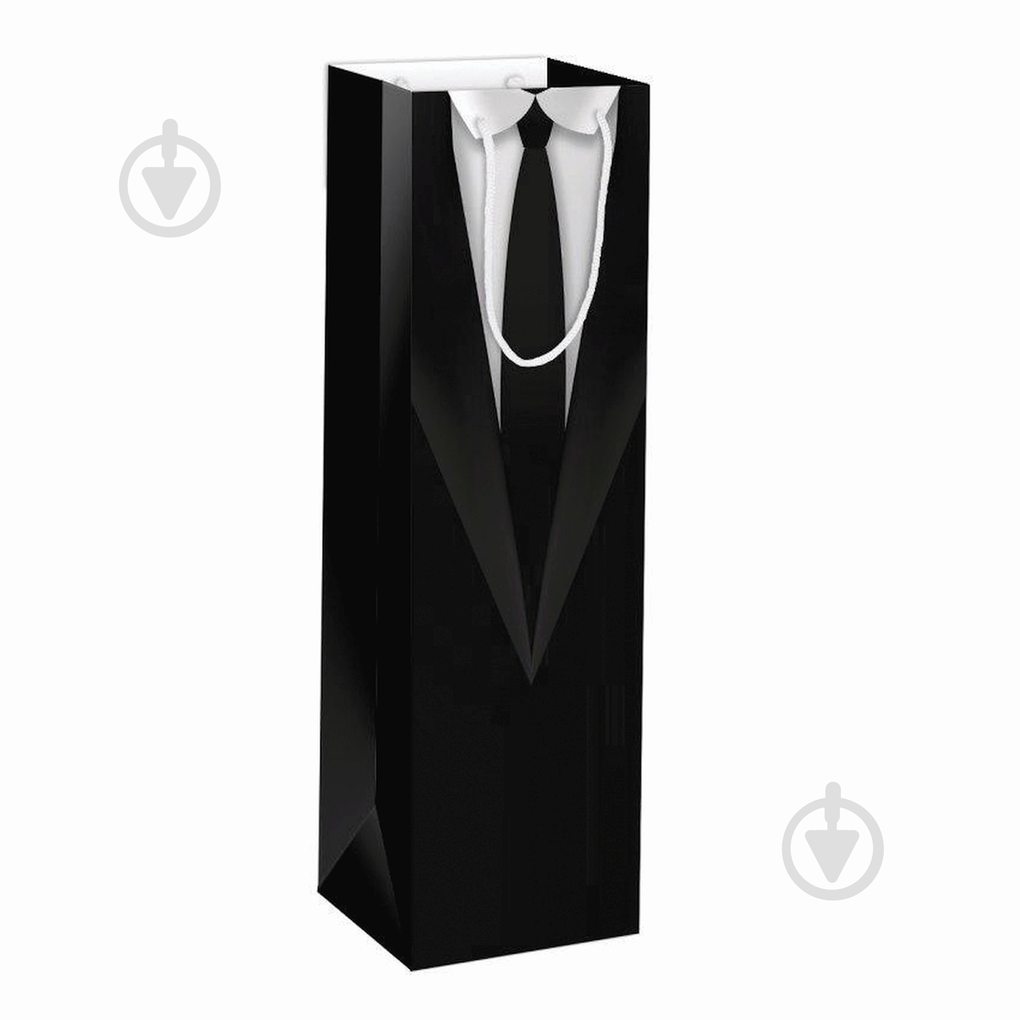 Пакет подарунковий AL 12x35x10 см Костюм Львівська Мануфактура Друку - фото 1