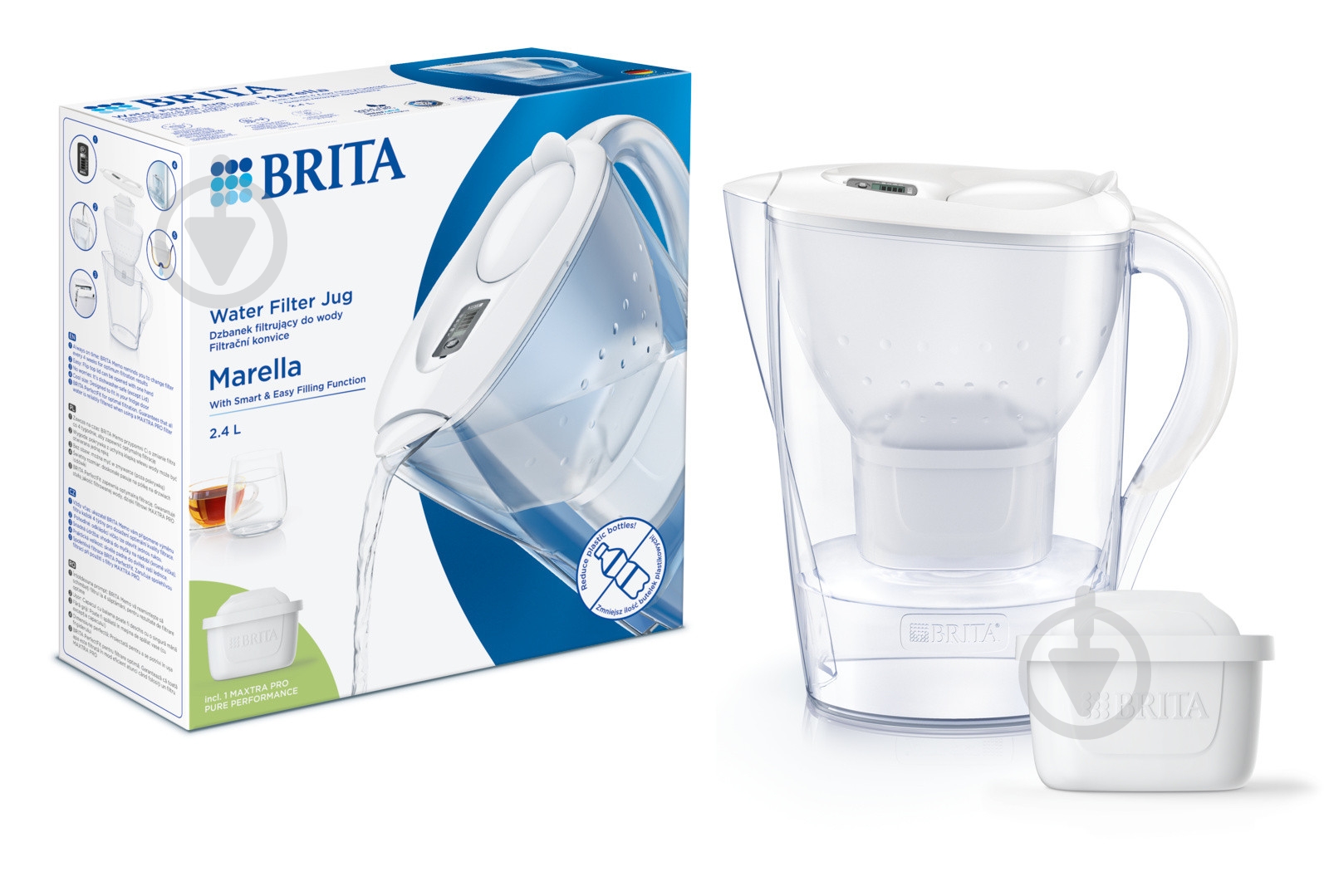 Фильтр-кувшин BRITA Marella ХL MXPRO белый 1052789 - фото 1