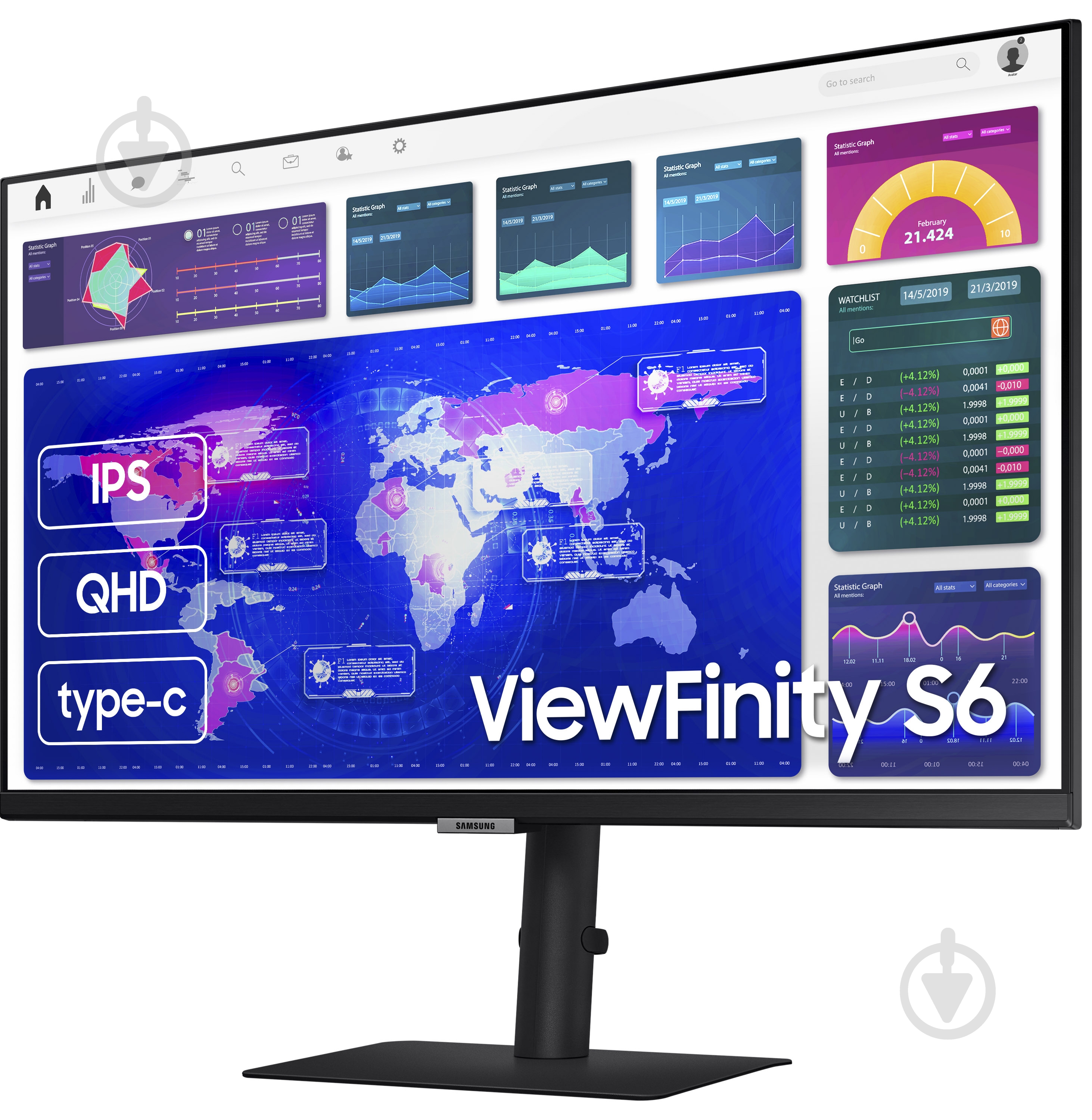 Монитор Samsung S32A600 32" (LS32A600NWIXCI) - фото 13