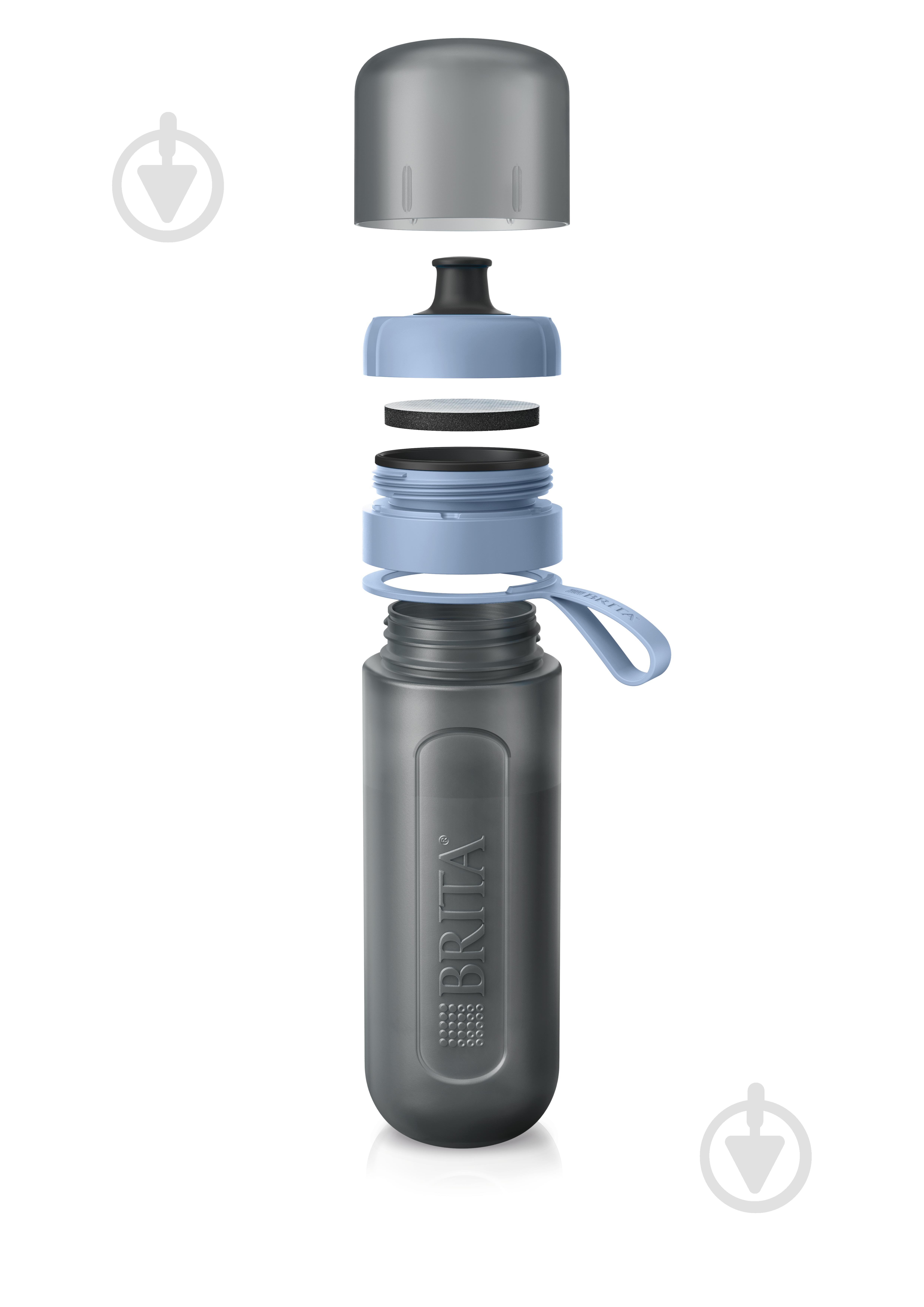 Фильтр-бутылка BRITA Active 600 мл синий - фото 4