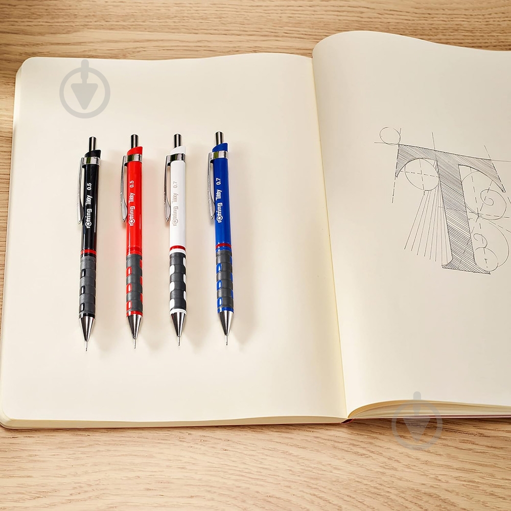 Карандаш механический TIKKY Red PCL 0,7 Rotring Drawing - фото 3