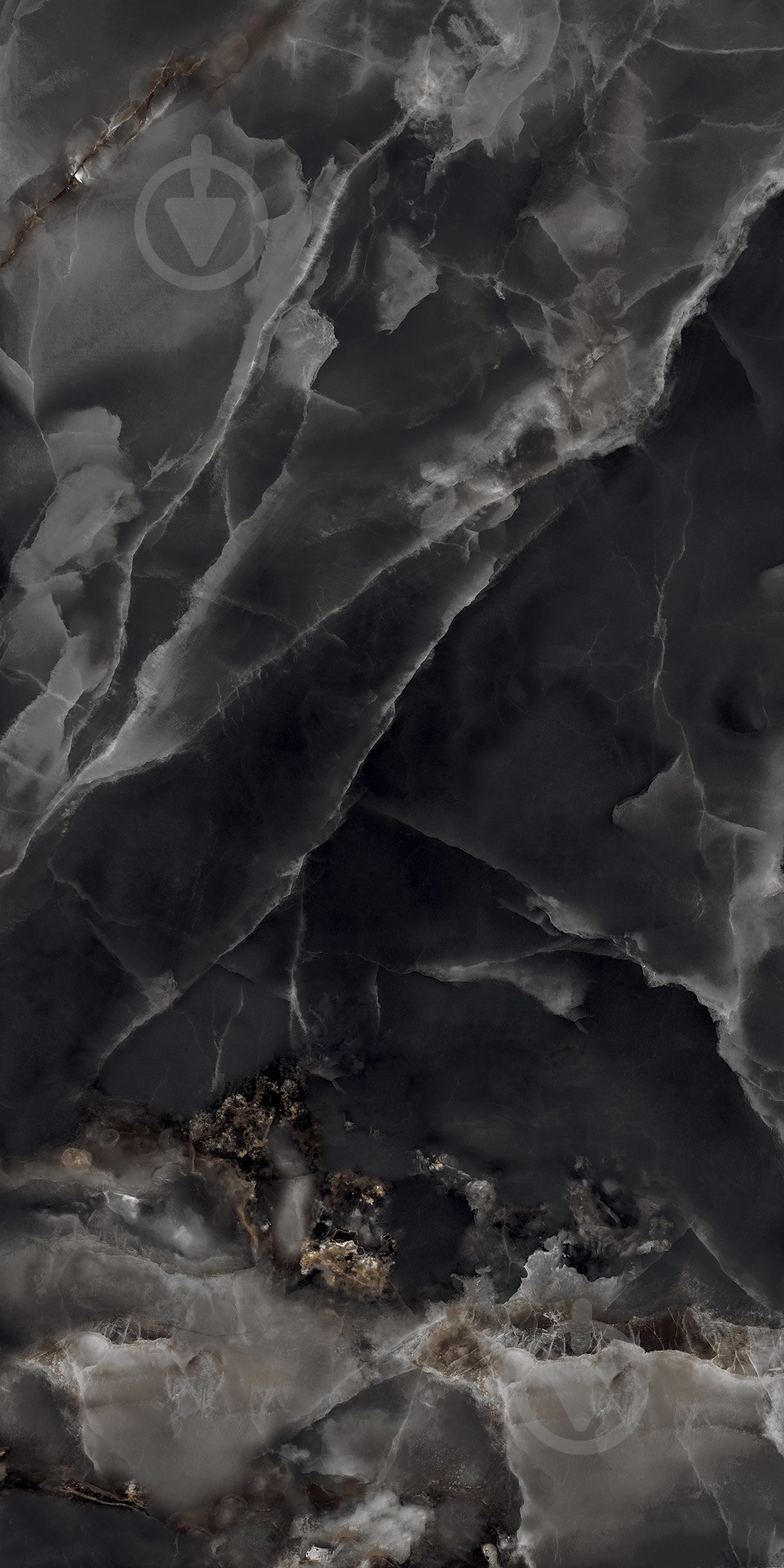 Плитка Cerossa Ceramica MARMO ONICE BLACK high glossy 60х120 см - фото 5