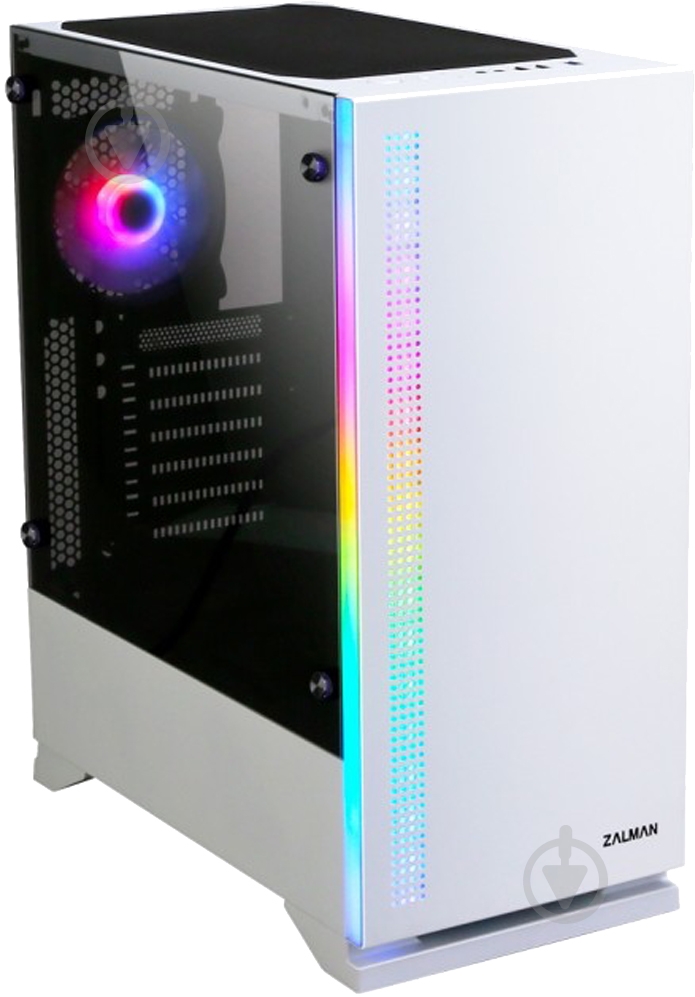 Корпус Zalman S5 White Tempered Glass (S5White) - фото 2