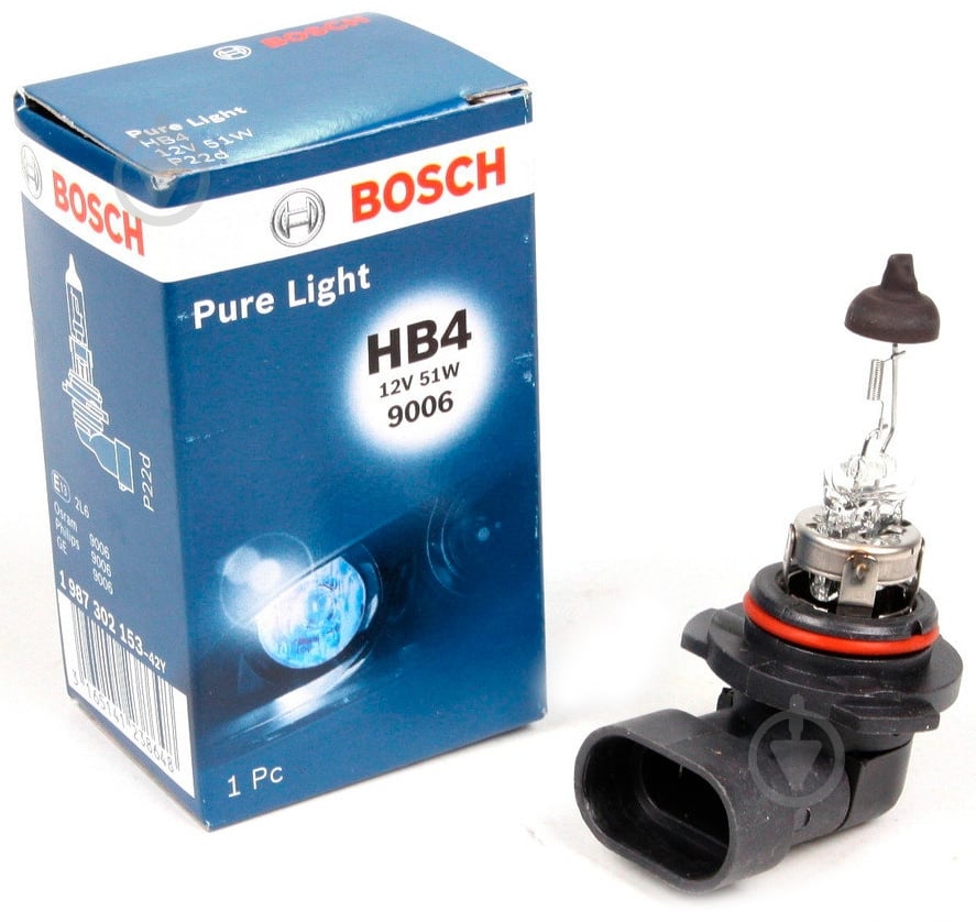 Автолампа галогенная Bosch Pure Light H11 55 Вт 1 шт.(1987301339) - фото 1 Автолампа галогенная Bosch Pure Light H11 55 Вт 1 шт.(1987301339) - фото 1