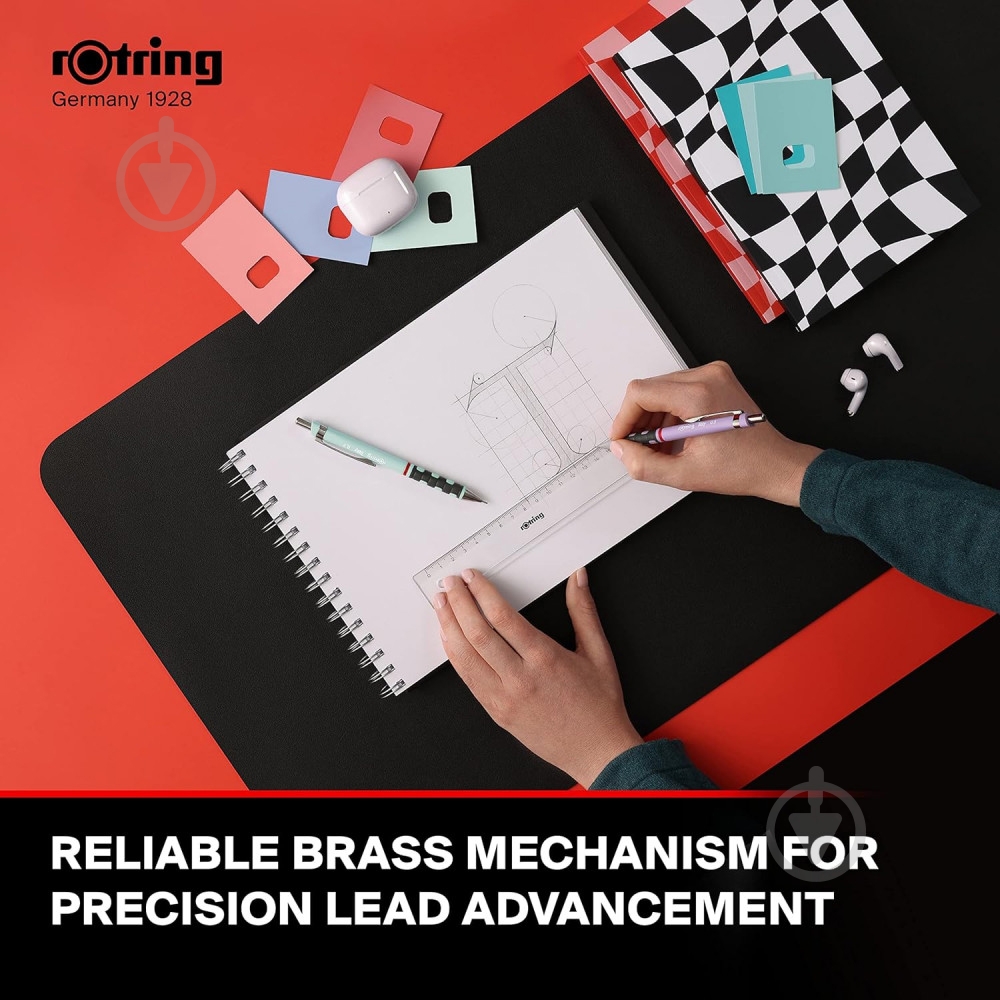 Карандаш механический TIKKY Pastel Sea Blue PCL 0,7 Rotring Drawing - фото 3