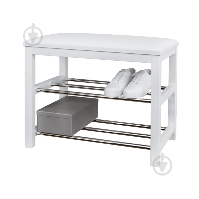 Банкетка Новіта 640х300х480 мм білий - фото 1