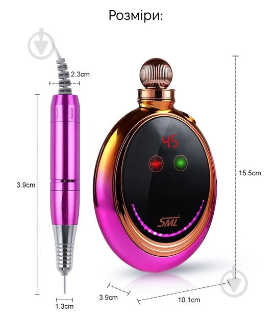 Насадка SML Фрезер Nail Sander M19 Yellow - фото 2 Насадка SML Фрезер Nail Sander M19 Yellow - фото 2
