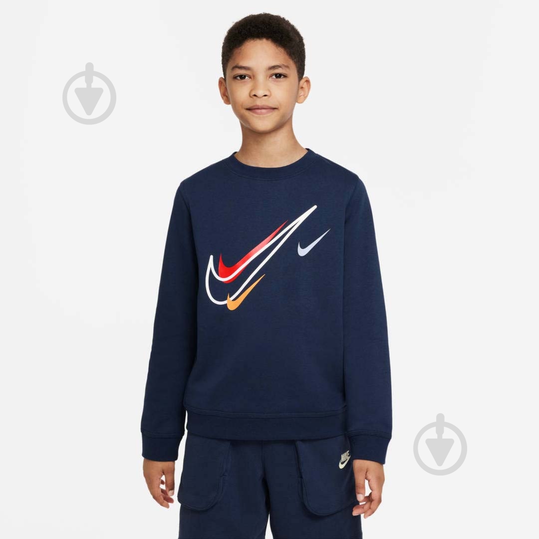 Світшот Nike SOS FLC CREW BB DX2296-410 р.S синій - фото 1 Світшот Nike SOS FLC CREW BB DX2296-410 р.S синій - фото 1