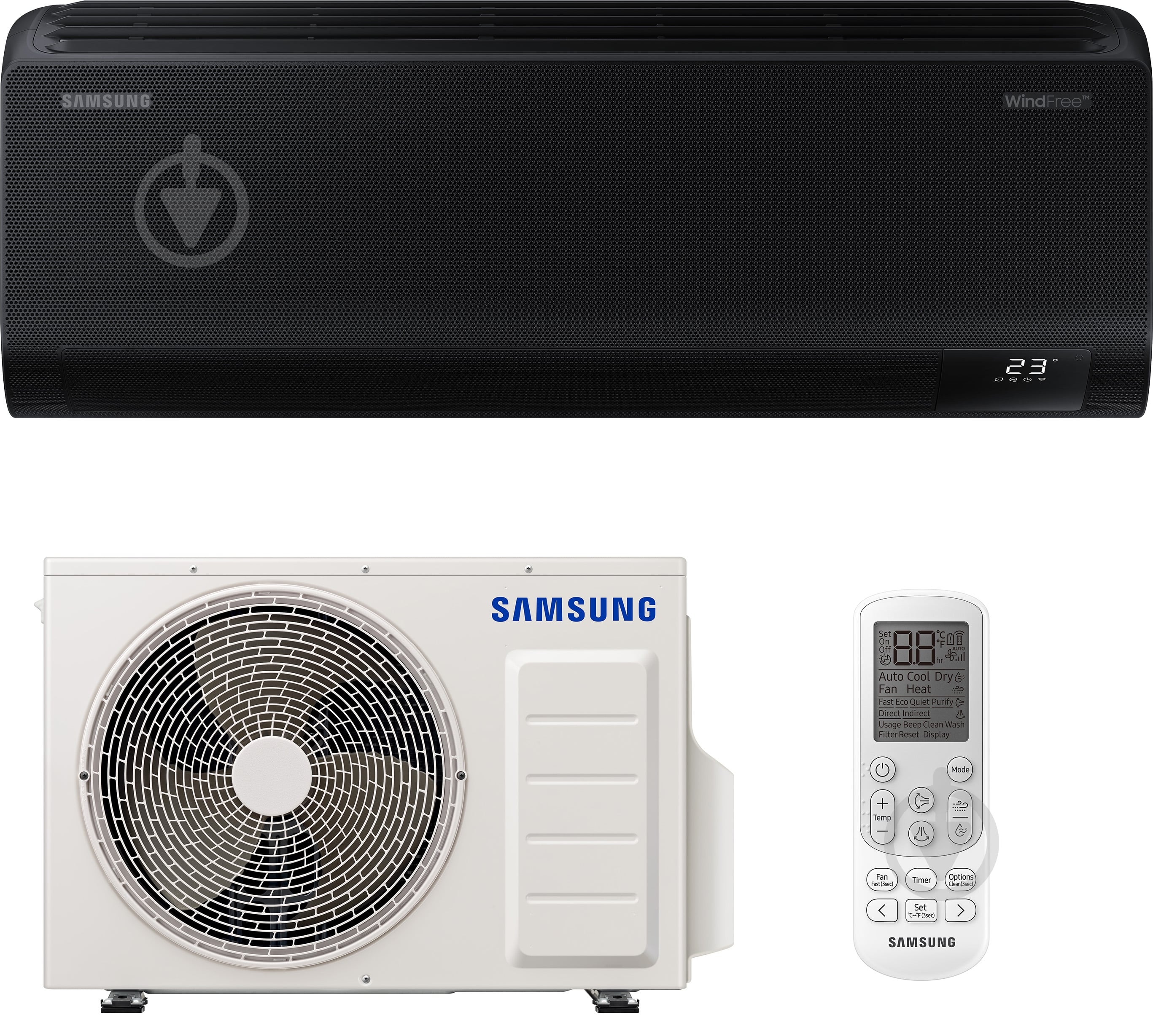 Кондиционер Samsung WindFree AR70F09C1BBNUA/AR70F09C1BBXUA - фото 1
