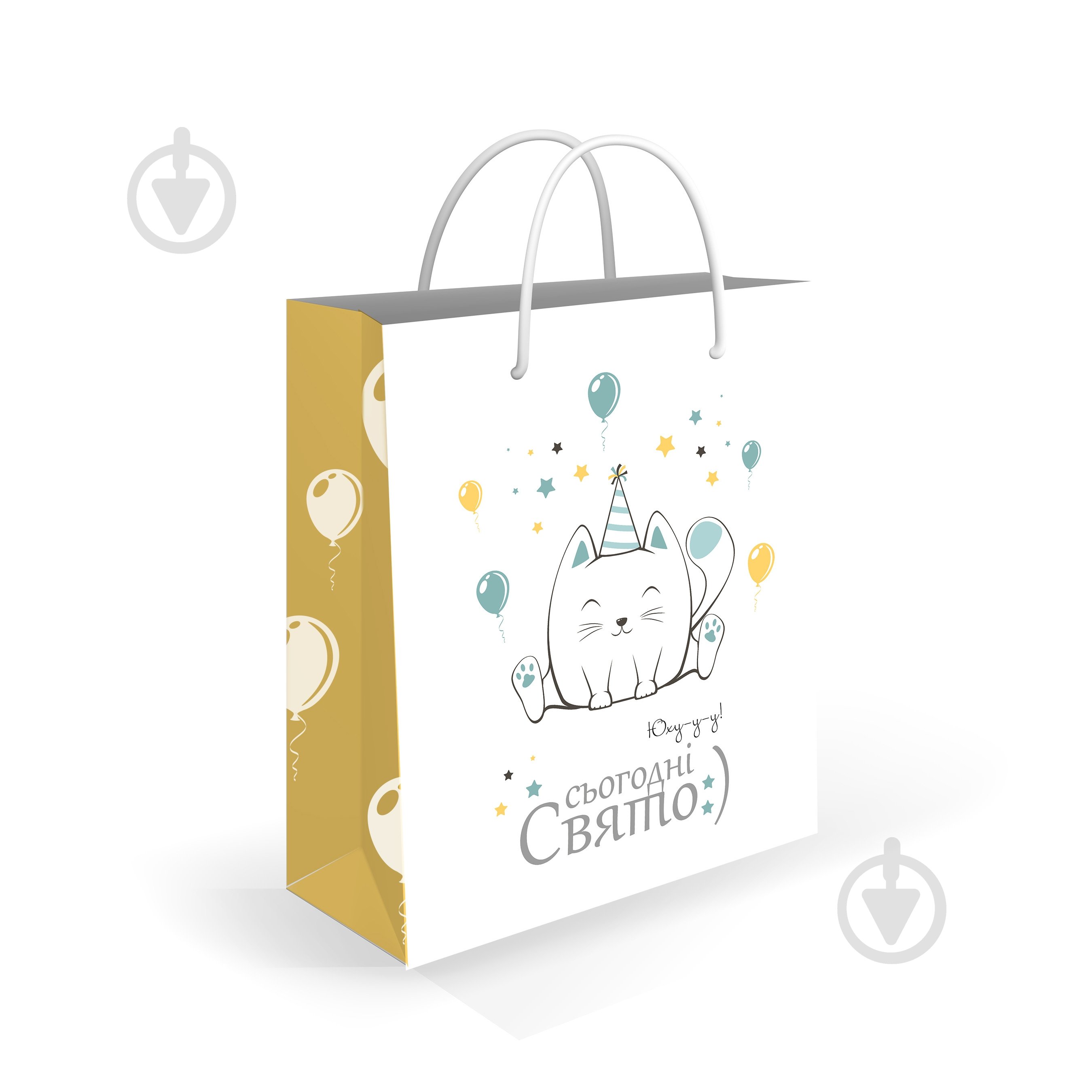 Пакет подарунковий L 27x33x11 см Свято Львівська Мануфактура Друку - фото 1 Пакет подарунковий L 27x33x11 см Свято Львівська Мануфактура Друку - фото 1