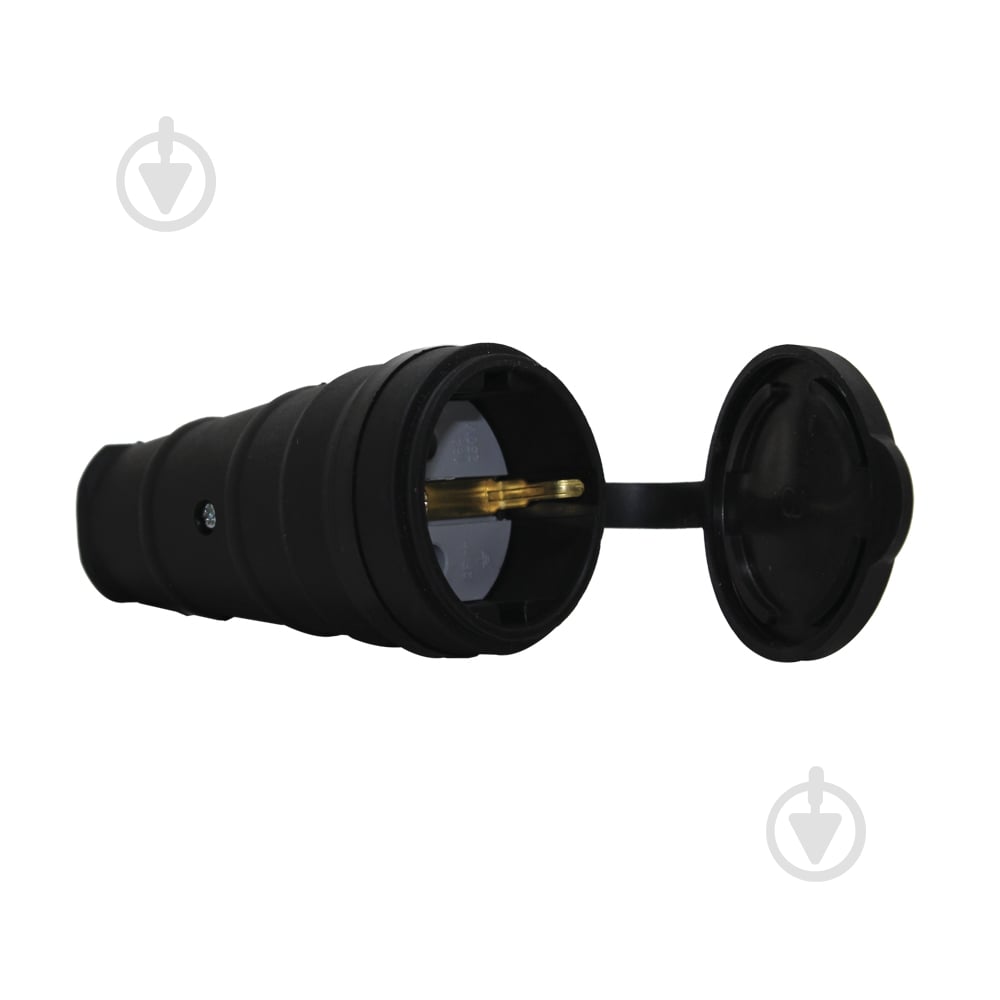 Гнездо ТЕССО TA4002 с заземлением каучук черный - фото 1 Гнездо ТЕССО TA4002 с заземлением каучук черный - фото 1