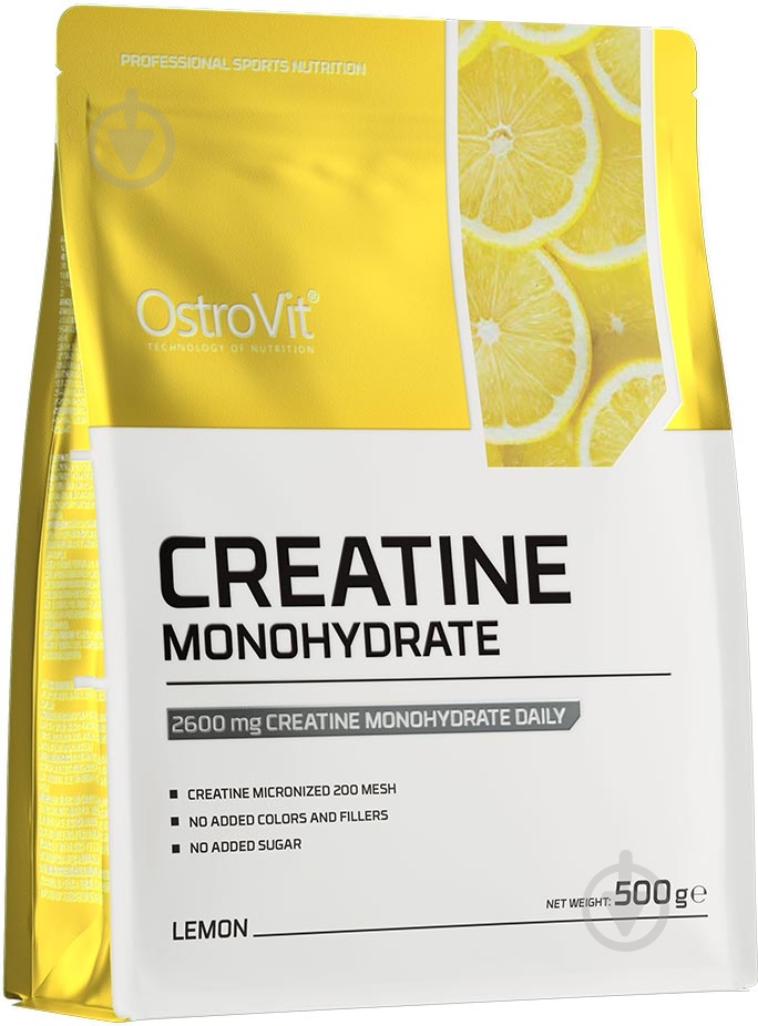 Креатин моногидрат Ostrovit лимон 500 г - фото 1