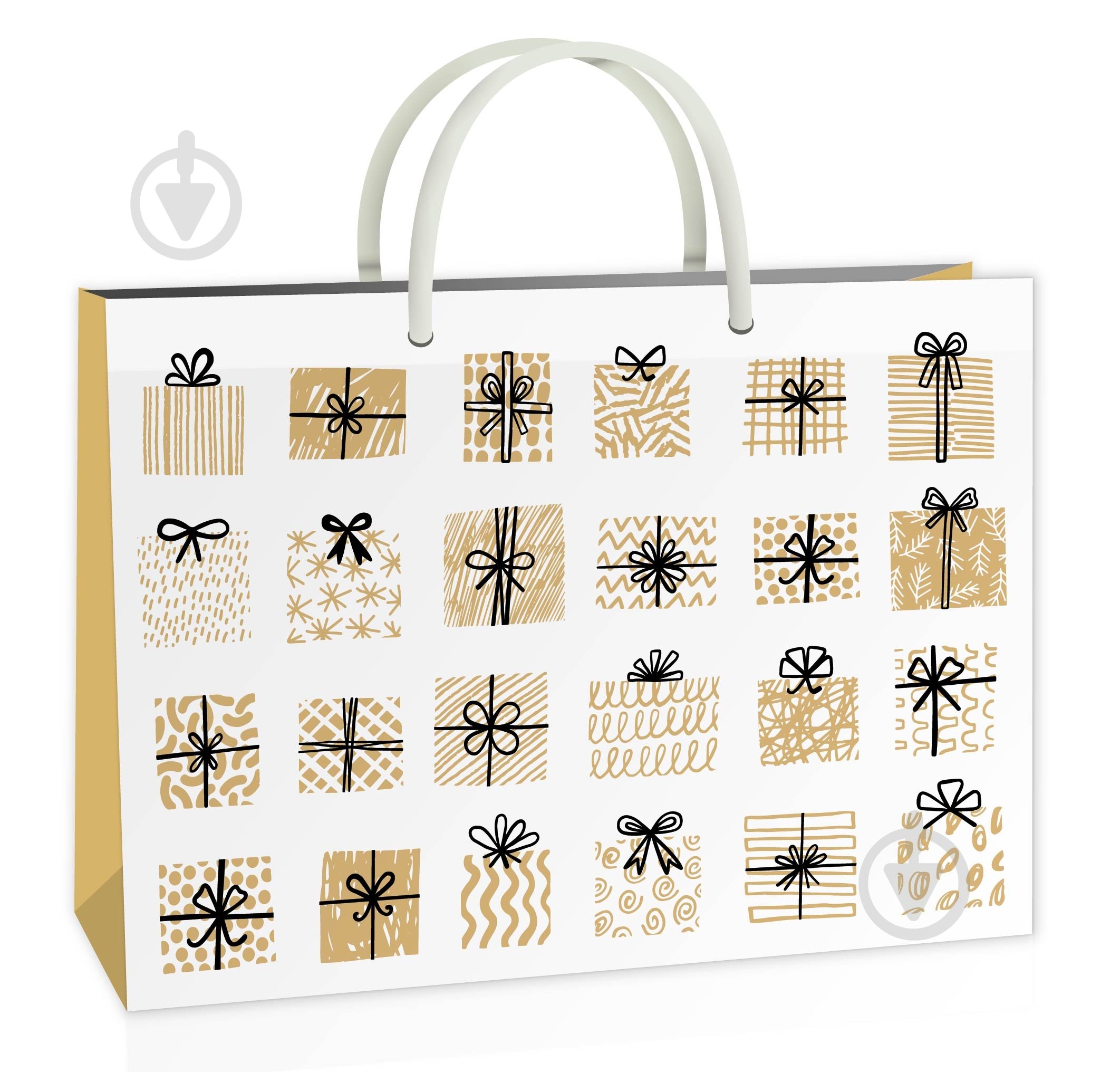 Пакет подарунковий XL, 33x48x13 см Подарунки Львівська Мануфактура Друку - фото 1 Пакет подарунковий XL, 33x48x13 см Подарунки Львівська Мануфактура Друку - фото 1