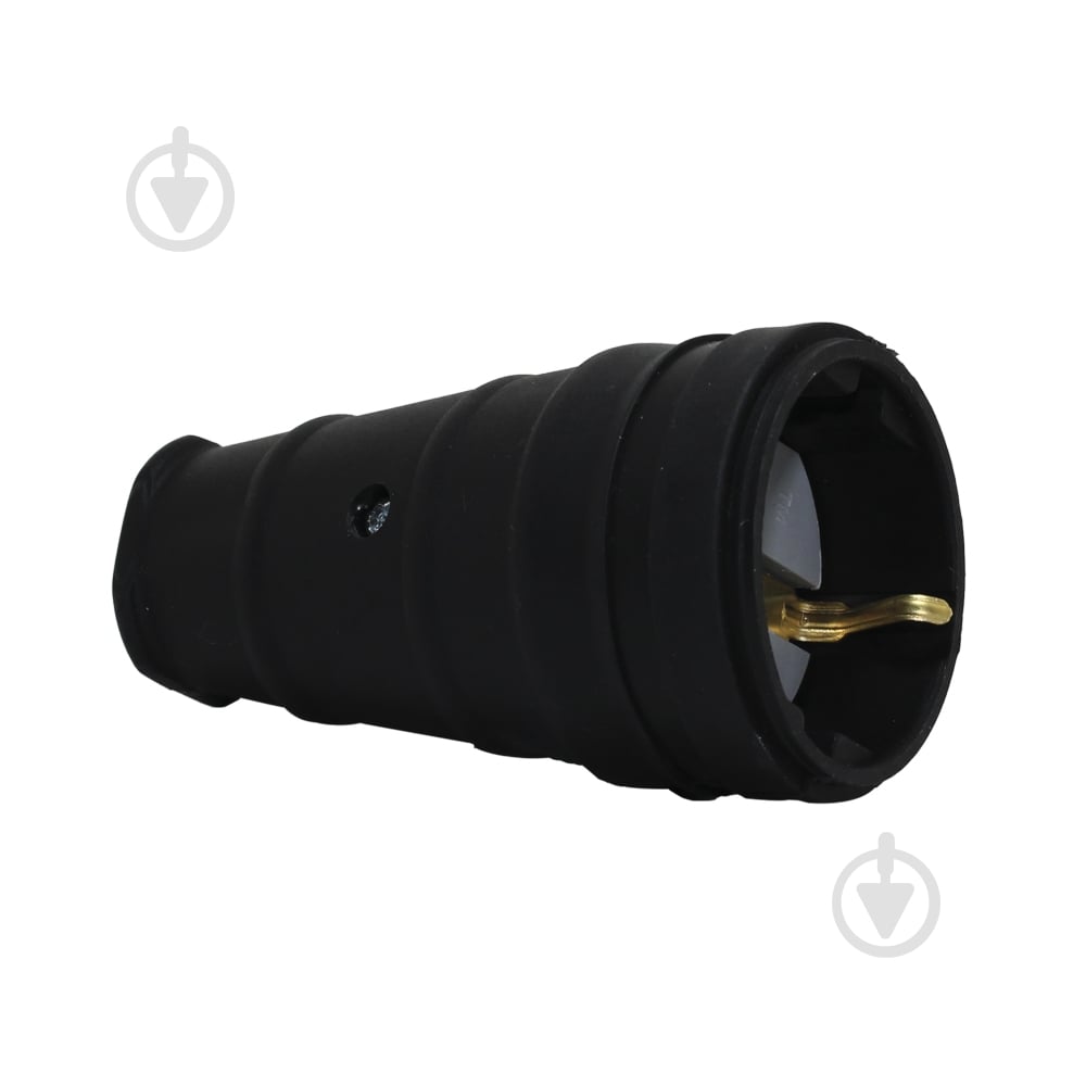 Гнездо ТЕССО TA4001 с заземлением 230В 16А каучук черный - фото 1 Гнездо ТЕССО TA4001 с заземлением 230В 16А каучук черный - фото 1