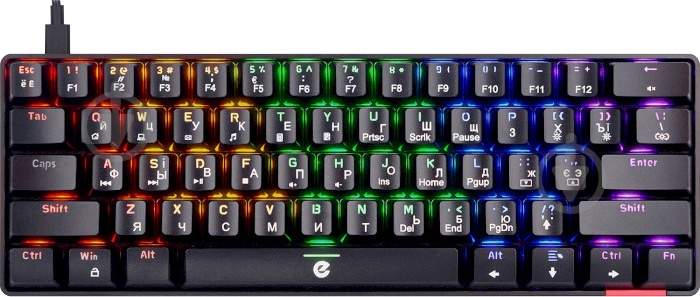 Клавиатура Ergo KB-930 Mini Blue Switch black (KB-930) - фото 2