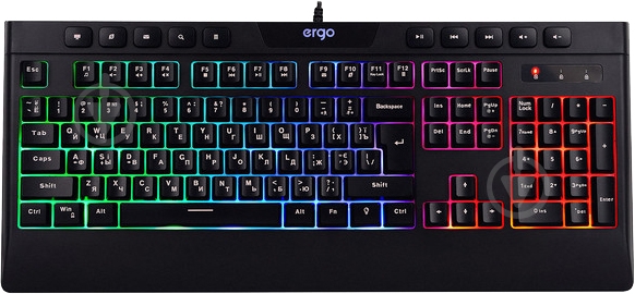 Клавиатура Ergo black (KB-510) - фото 1 Клавиатура Ergo black (KB-510) - фото 1