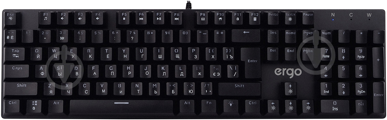 Клавиатура игровая Ergo grey (KB-960) - фото 1