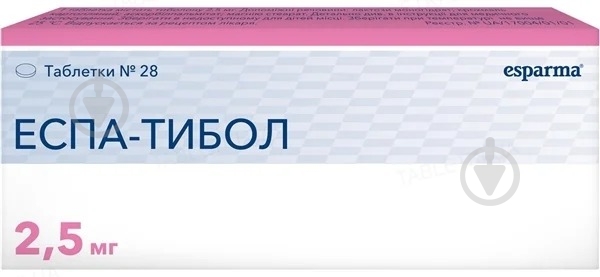 Еспа-тибол №28 (28х1) таблетки 2,5 мг - фото 1