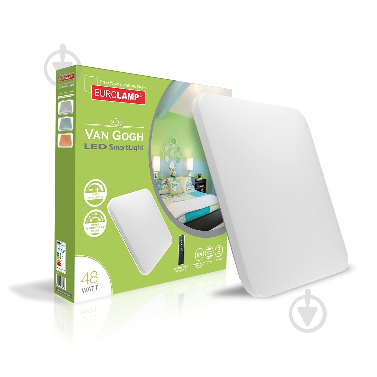 Світильник світлодіодний Eurolamp Smart Light Van Gogh 48 Вт білий 3000-6500 К LED-SLS-48W-N17(deco) - фото 1
