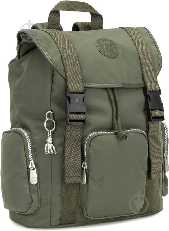 Рюкзак Kipling Izir оливковий KI281526H - фото 1 Рюкзак Kipling Izir оливковий KI281526H - фото 1