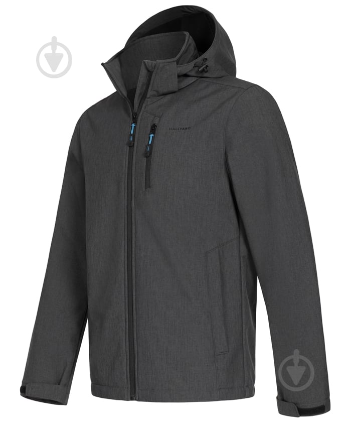 Куртка мужская демисезонная Hallyard Sven SoftShell 2324.11.57 р.L темно-серая - фото 2 Куртка мужская демисезонная Hallyard Sven SoftShell 2324.11.57 р.L темно-серая - фото 2