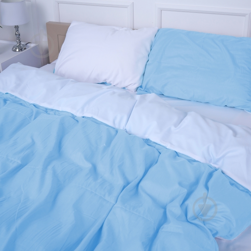 Наволочка Microsatin Premium Reliegos (18-0000+ 12-4608) 40x60 см ментоловий/білий MirSon - фото 4