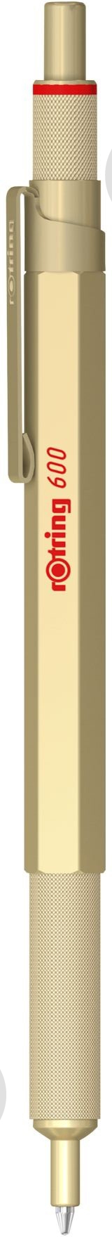 Ручка шариковая Rotring Drawing 600 Gold BP R2183911 - фото 1