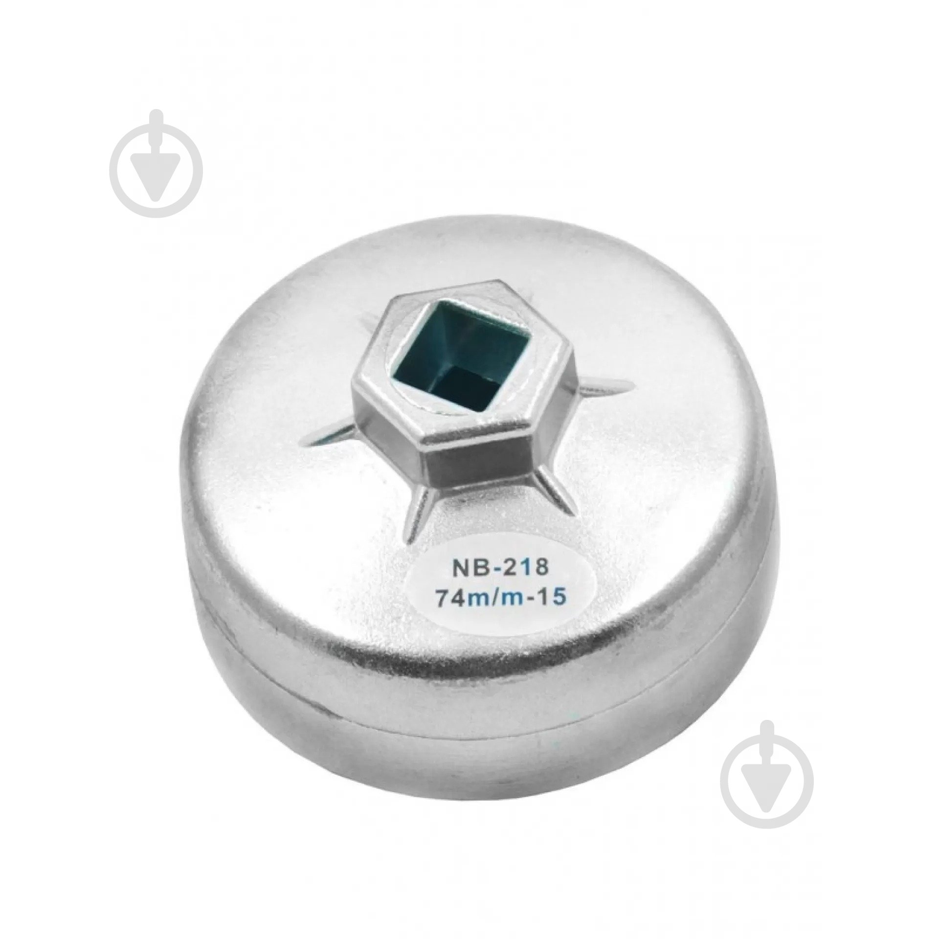 Головка-съемник масляного фильтра Forsage 'крышка''74 мм х 15гр (выпуклая грань), в блистере - фото 1 Головка-съемник масляного фильтра Forsage 'крышка''74 мм х 15гр (выпуклая грань), в блистере - фото 1