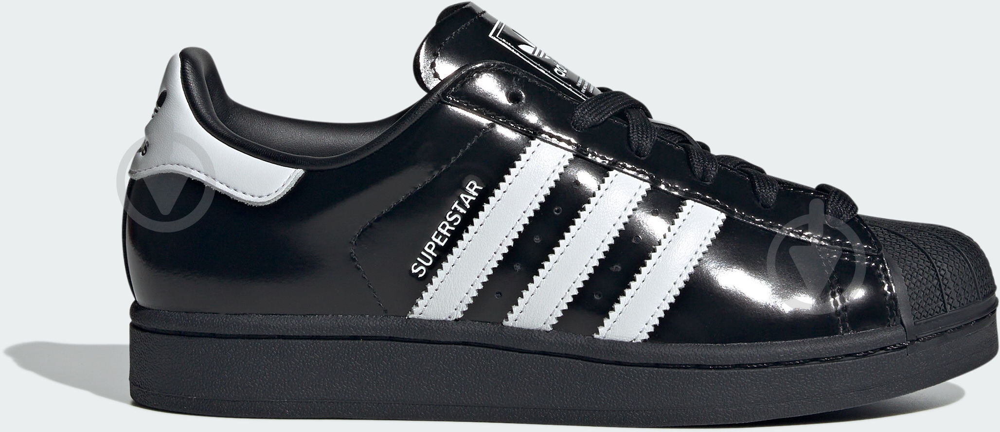 Кроссовки женские демисезонные Adidas SUPERSTAR II W JH7756 р.39 1/3 черные - фото 1
