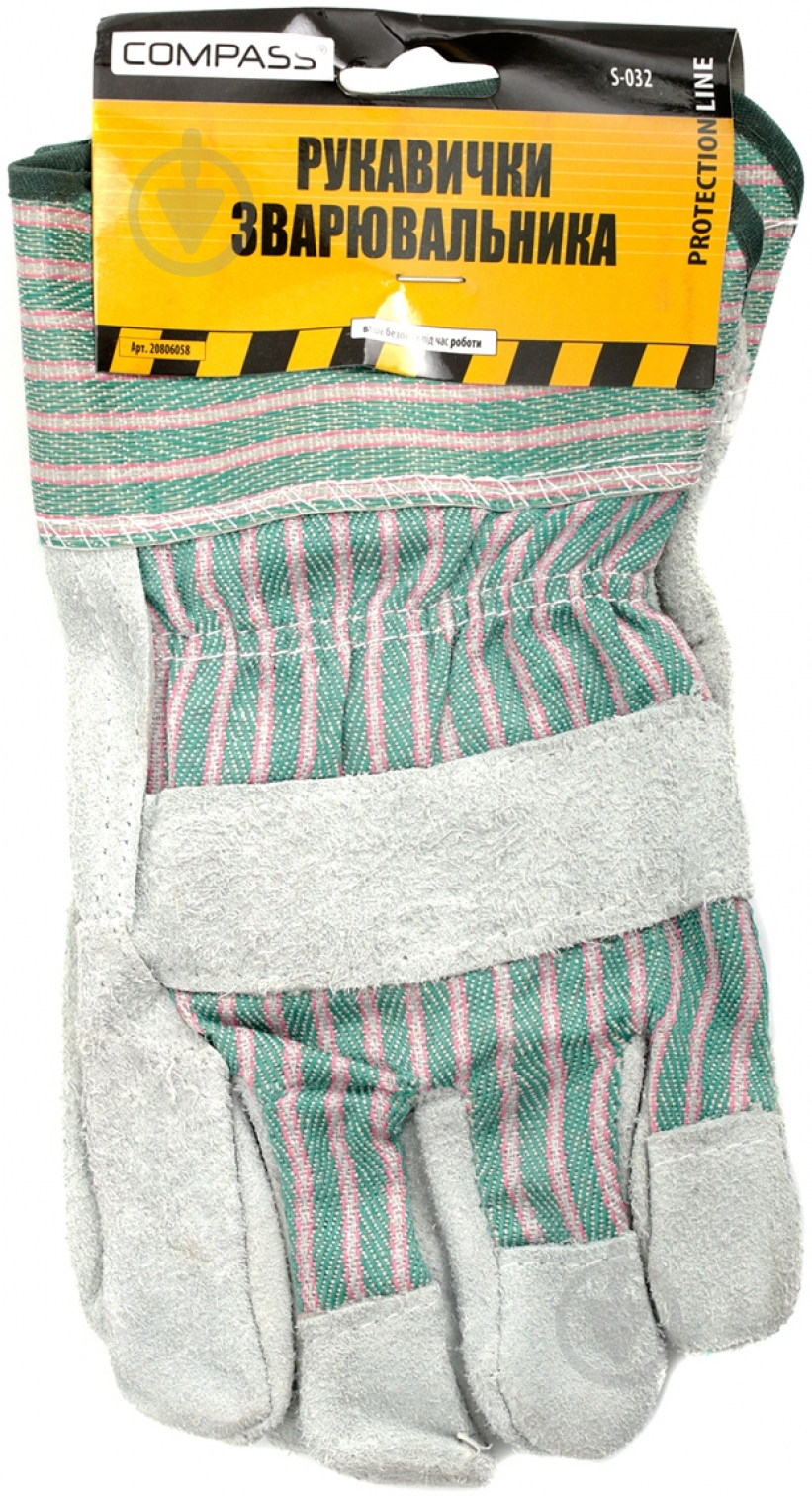 Рукавички Compass зварювальника з покриттям спилок XL (10) S - фото 3