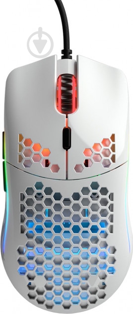 Мышь GLORIOUS Model O Minus Glossy, white (GOM-GWhite) - фото 1