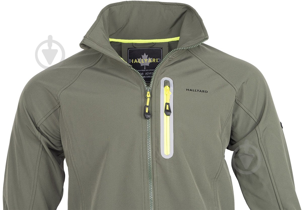 Куртка мужская демисезонная Hallyard Sixten 002 SoftShell 2324.11.71 р.XXL олива - фото 7 Куртка мужская демисезонная Hallyard Sixten 002 SoftShell 2324.11.71 р.XXL олива - фото 7