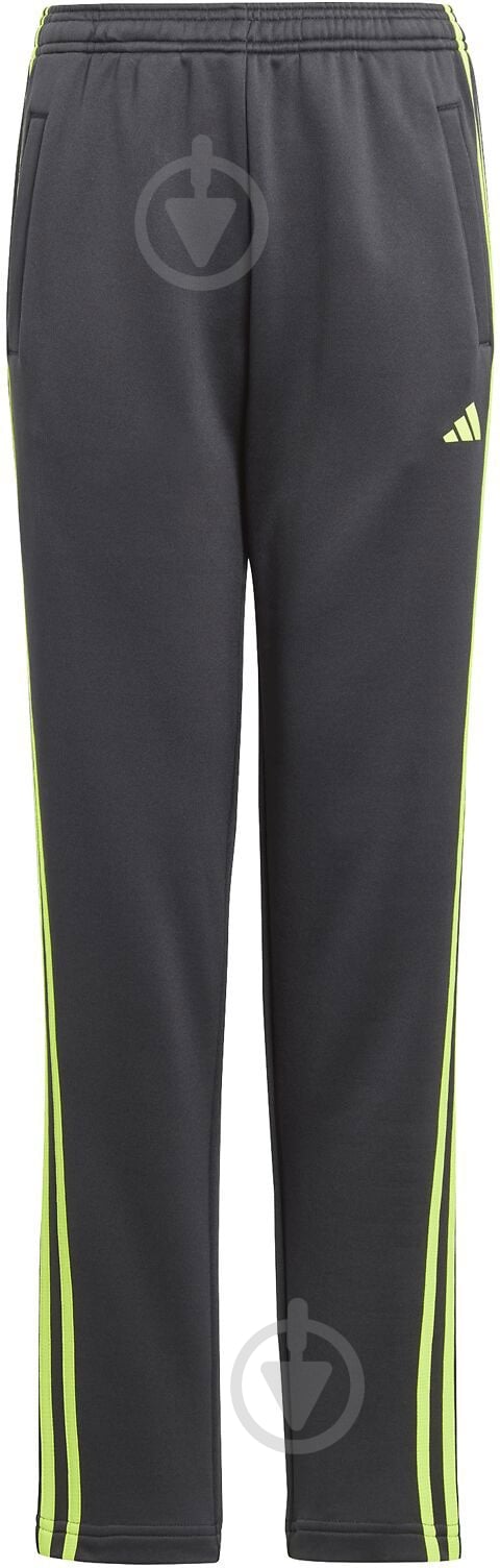 Брюки Adidas Train Essentials 3-Stripes HZ0087 р. 152 серый - фото 1 Брюки Adidas Train Essentials 3-Stripes HZ0087 р. 152 серый - фото 1