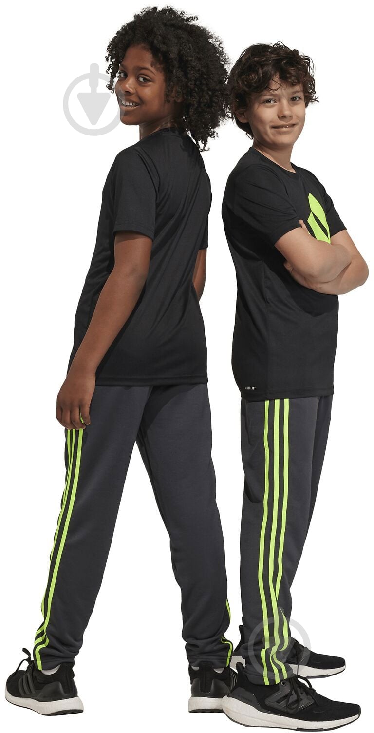 Брюки Adidas Train Essentials 3-Stripes HZ0087 р. 152 серый - фото 5 Брюки Adidas Train Essentials 3-Stripes HZ0087 р. 152 серый - фото 5