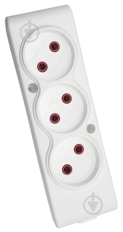 Колодка ТЕССО белая без заземления 3 гн. без выключателя 102 300 00 - фото 1 Колодка ТЕССО белая без заземления 3 гн. без выключателя 102 300 00 - фото 1