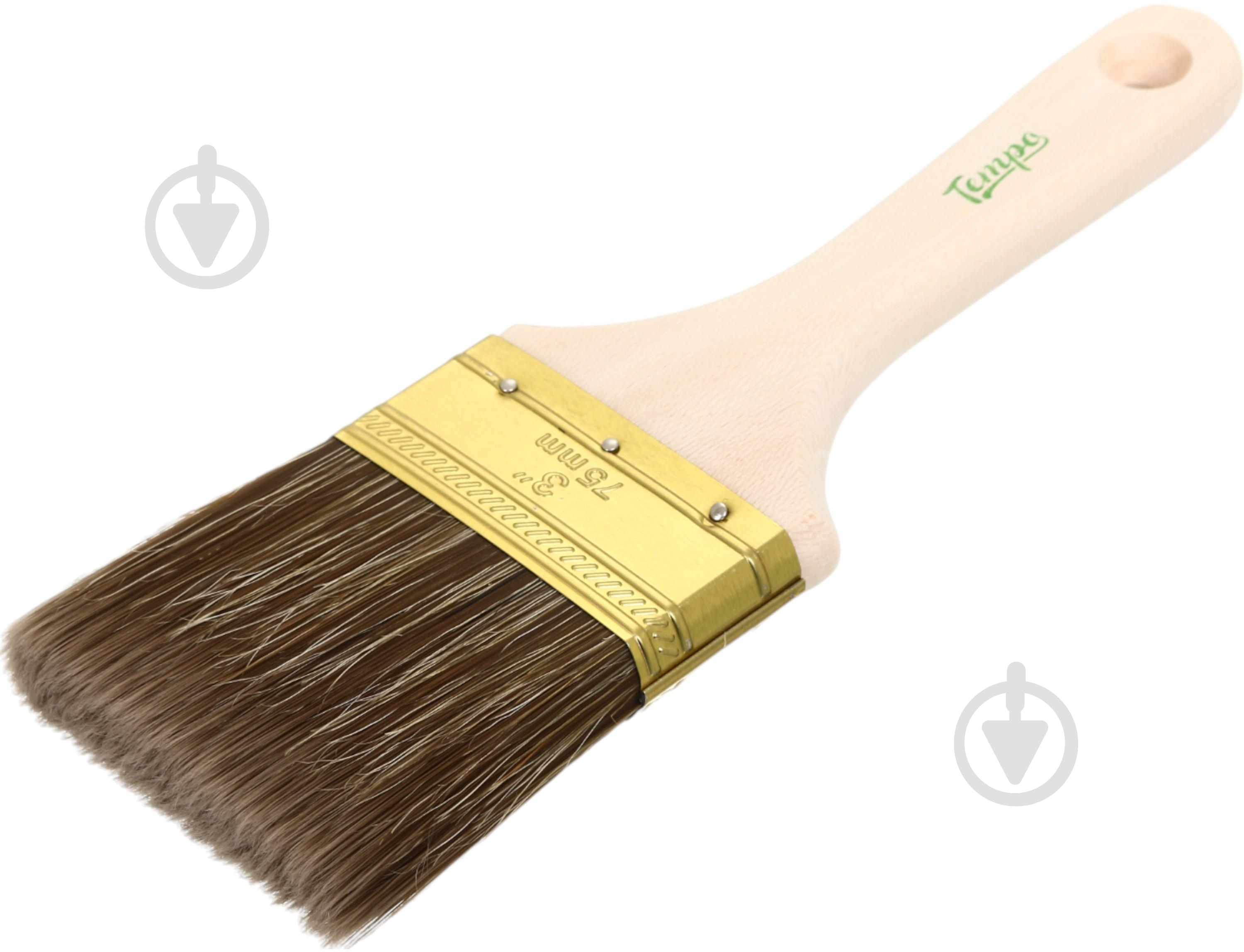 Пензлик Tempo для роботи з дерев’яними поверхнями 3" 75 мм 4-5 - фото 2 Пензлик Tempo для роботи з дерев’яними поверхнями 3" 75 мм 4-5 - фото 2