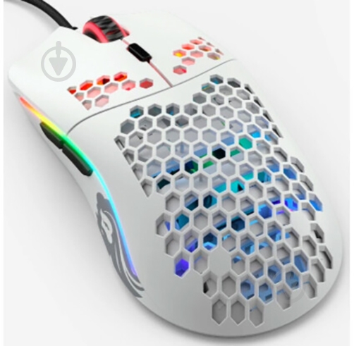 Мышь GLORIOUS Model O Minus Matte, white (GOM-White) - фото 2