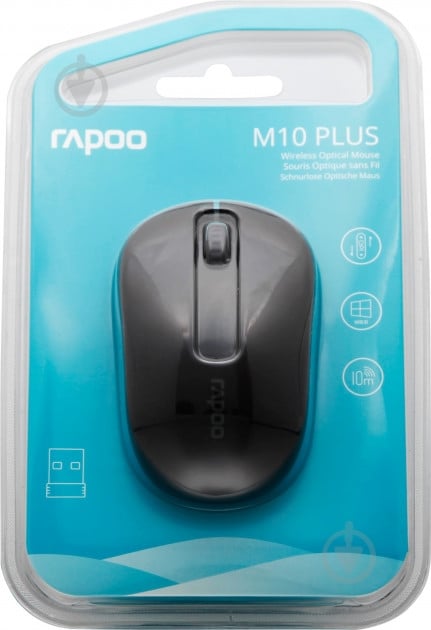 Мышка RAPOO M10 Plus Wireless Black - фото 4