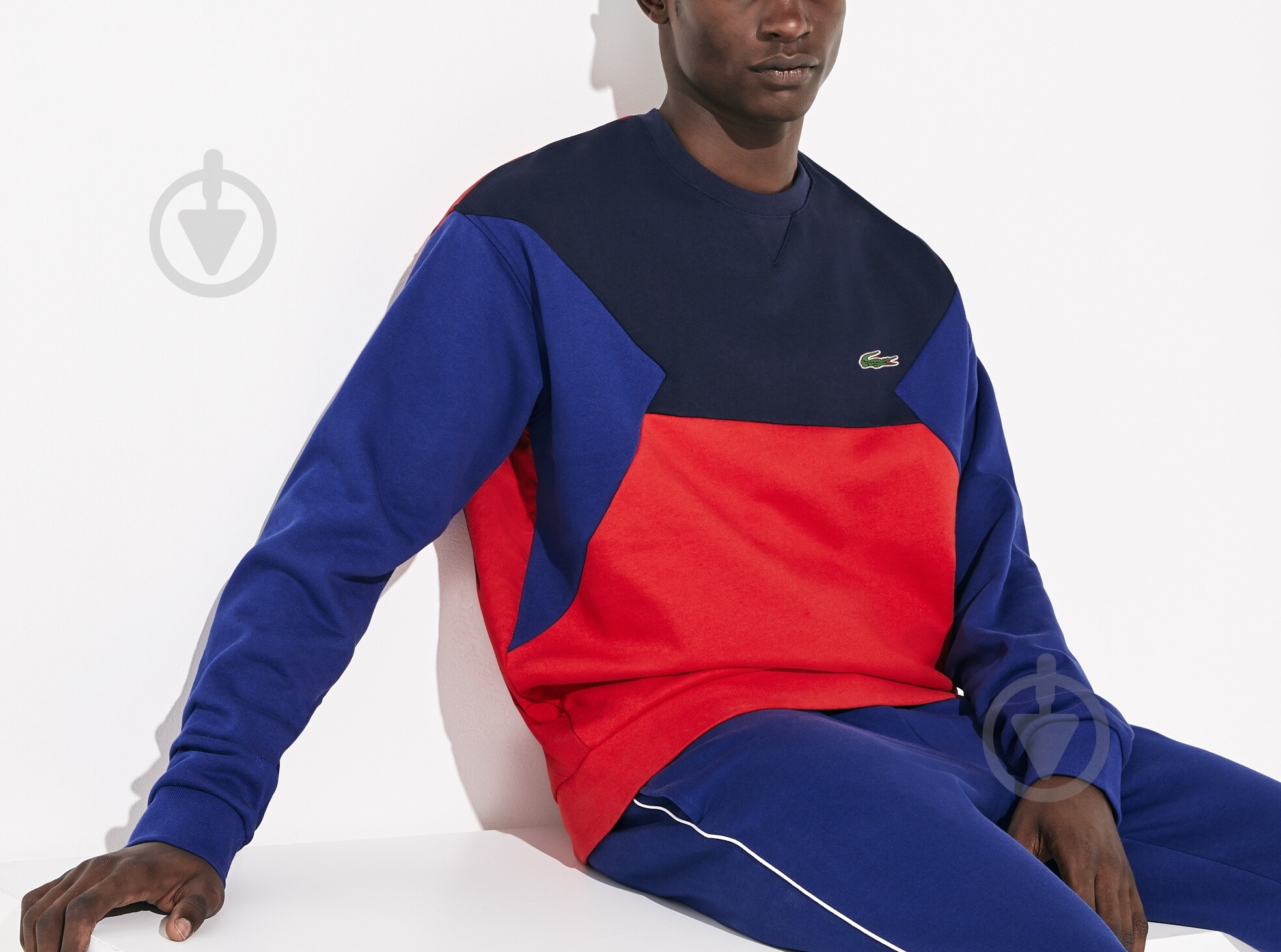 Світшот Lacoste SH164140F р.L червоний - фото 2 Світшот Lacoste SH164140F р.L червоний - фото 2
