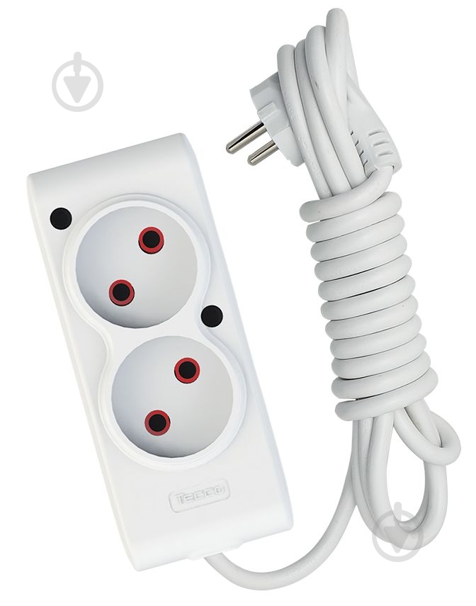 Удлинитель ТЕССО без заземления 2 гн. белый 1,5 м 102 200 1.5 - фото 1 Удлинитель ТЕССО без заземления 2 гн. белый 1,5 м 102 200 1.5 - фото 1