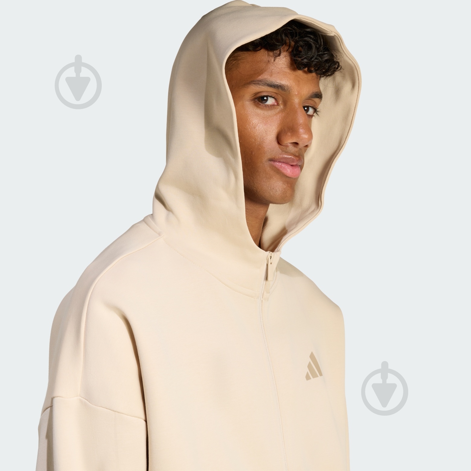 ᐉ Джемпер Adidas M FI SL FZ CRLI KD7665 р.3XL бежевий • Краща