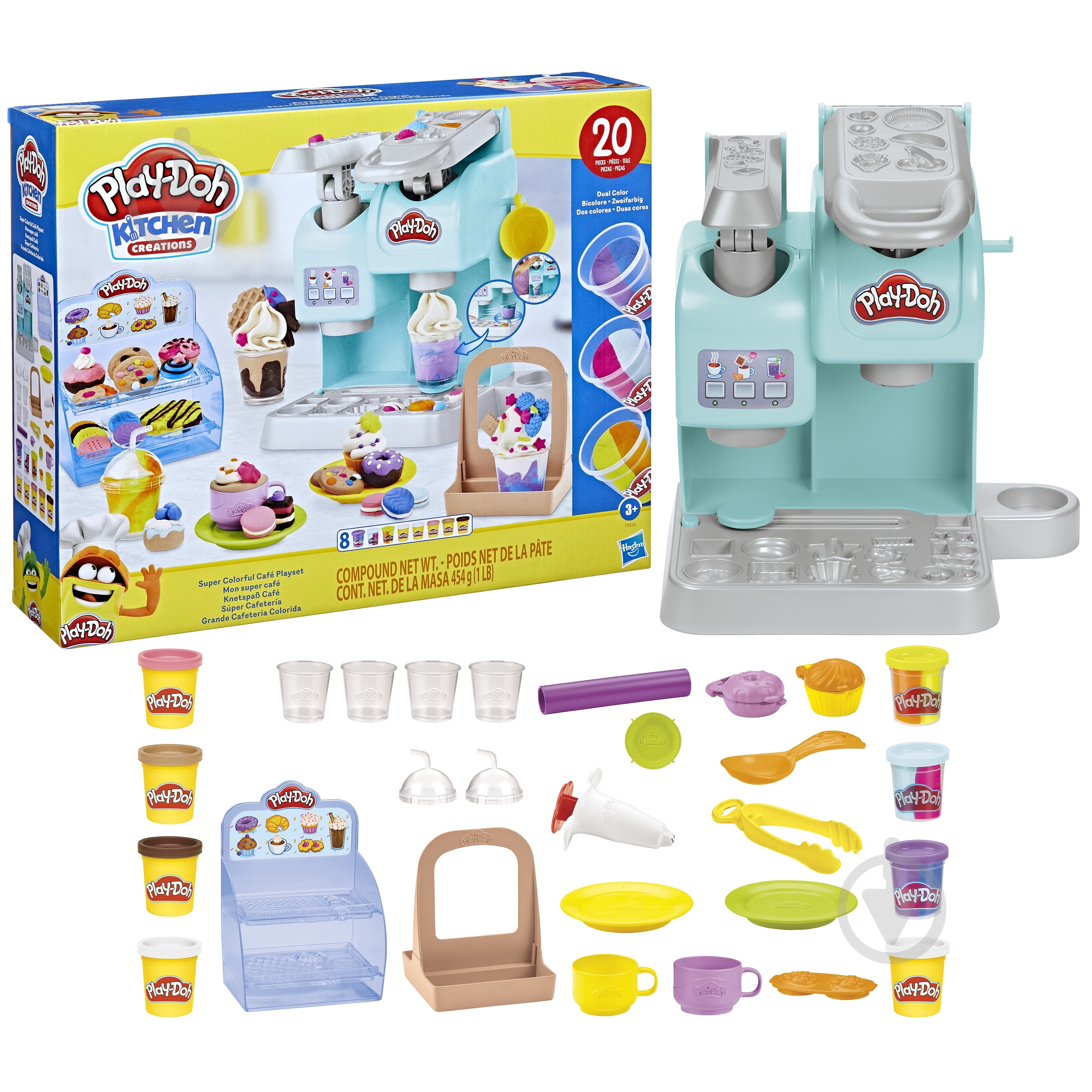 食器 Rainbow world Набір для ліплення Play-Doh Rainbow 8 баночок (G0691) купити за