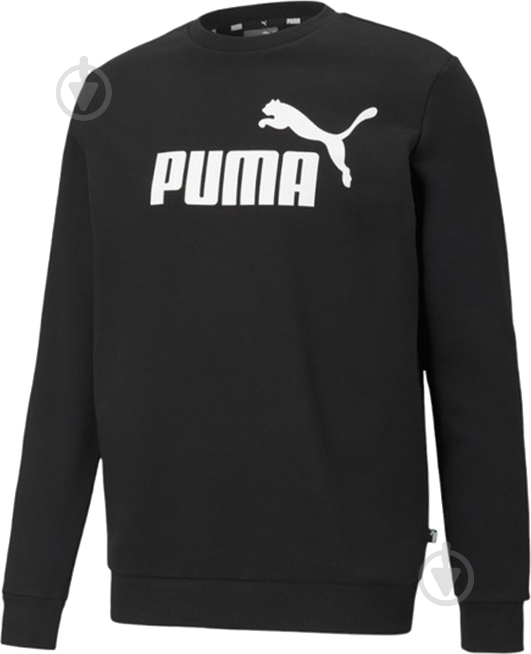 Джемпер Puma Ess Big Logo Crew 58667801 р.S черный - фото 1