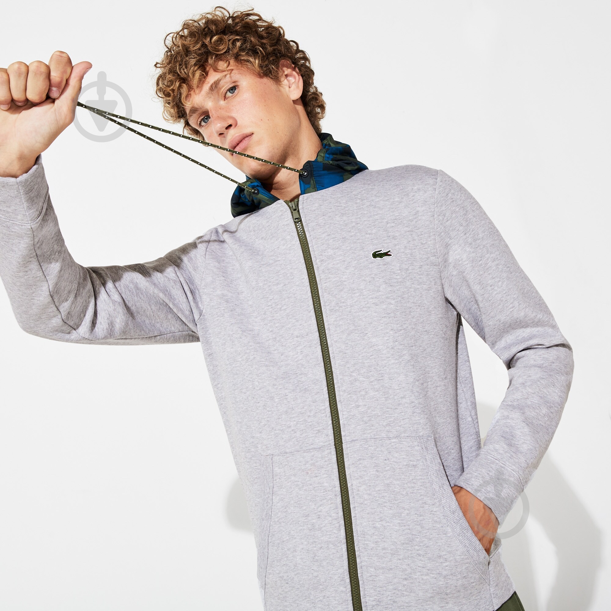 Джемпер Lacoste SH85944HV р.L сірий - фото 9 Джемпер Lacoste SH85944HV р.L сірий - фото 9