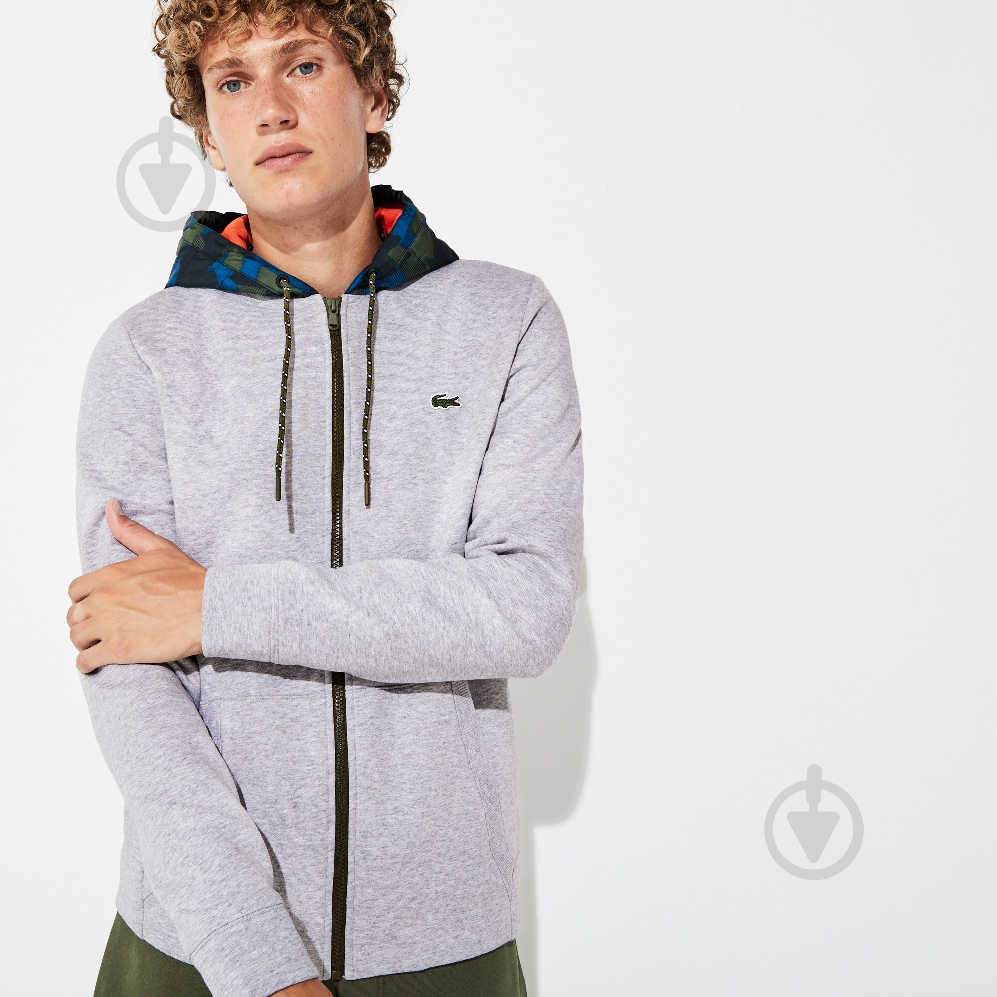 Джемпер Lacoste SH85944HV р.L сірий - фото 7 Джемпер Lacoste SH85944HV р.L сірий - фото 7